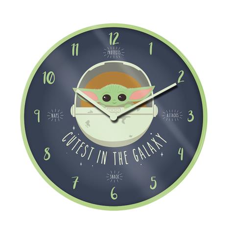Star Wars The Mandalorian Baby Yoda Wall Clock £9.99